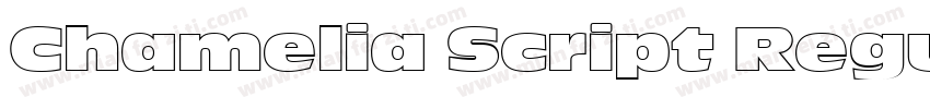Chamelia Script Regu字体转换